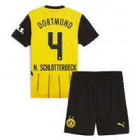 Dječji Nogometni Dres Borussia Dortmund Nico Schlotterbeck #4 Domaci 2024-25 Kratak Rukav (+ Kratke hlače)